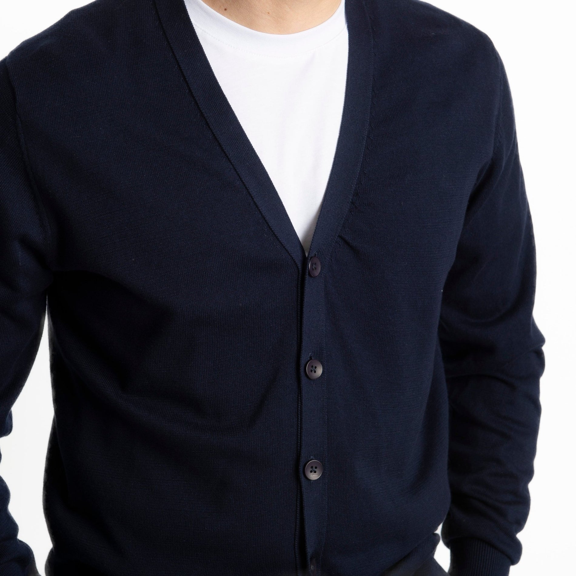 Maglia Cardigan Bottoni Blu - SEASON LAB