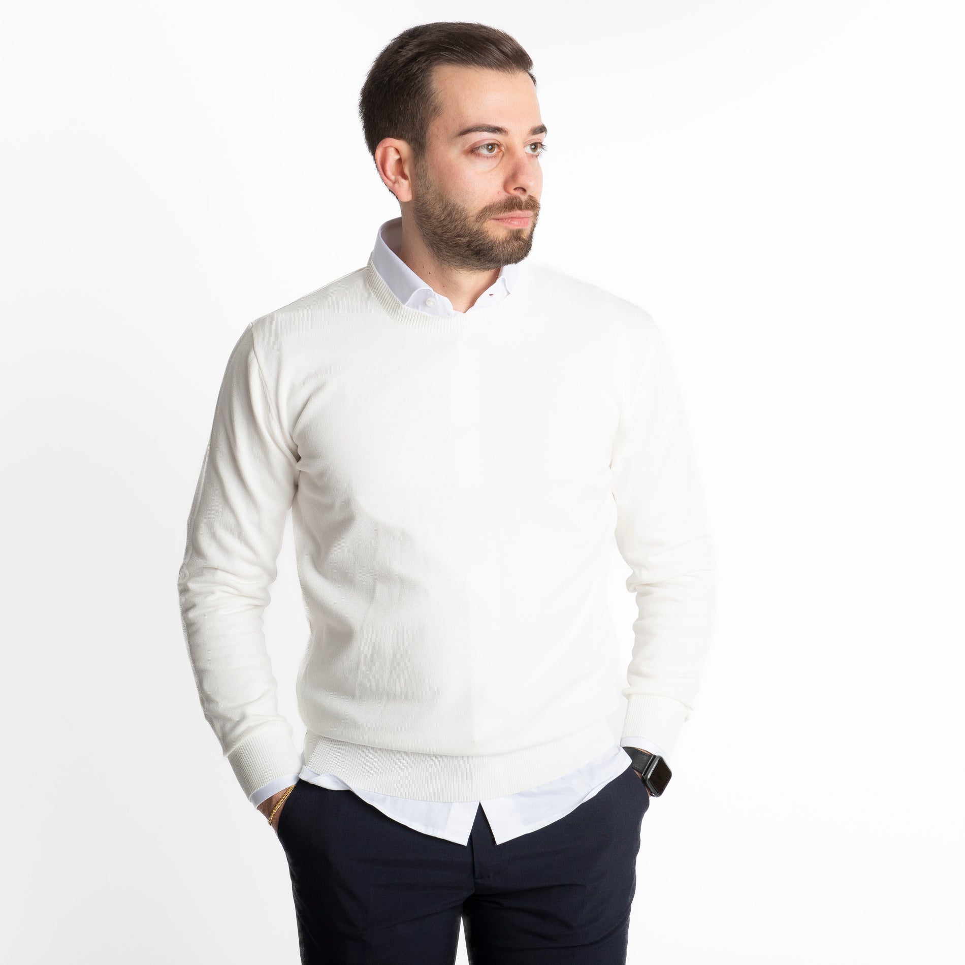 Maglioncino in Maglia MY866 Bianco