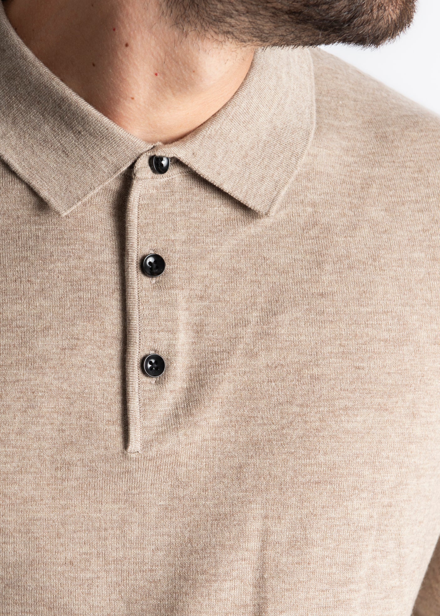 Polo Wool Rasata Beige - SEASON LAB