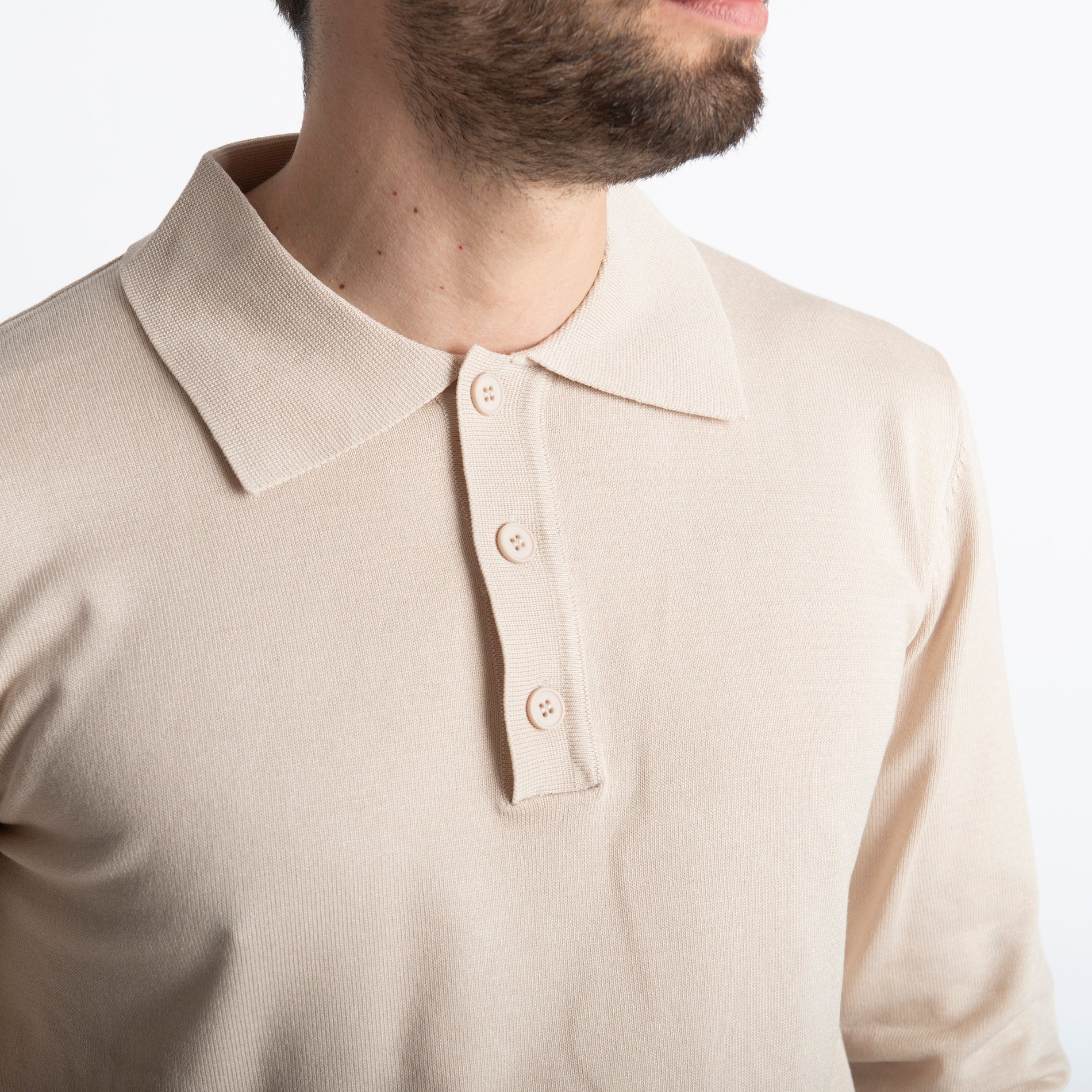Polo in Maglia MP888 Beige