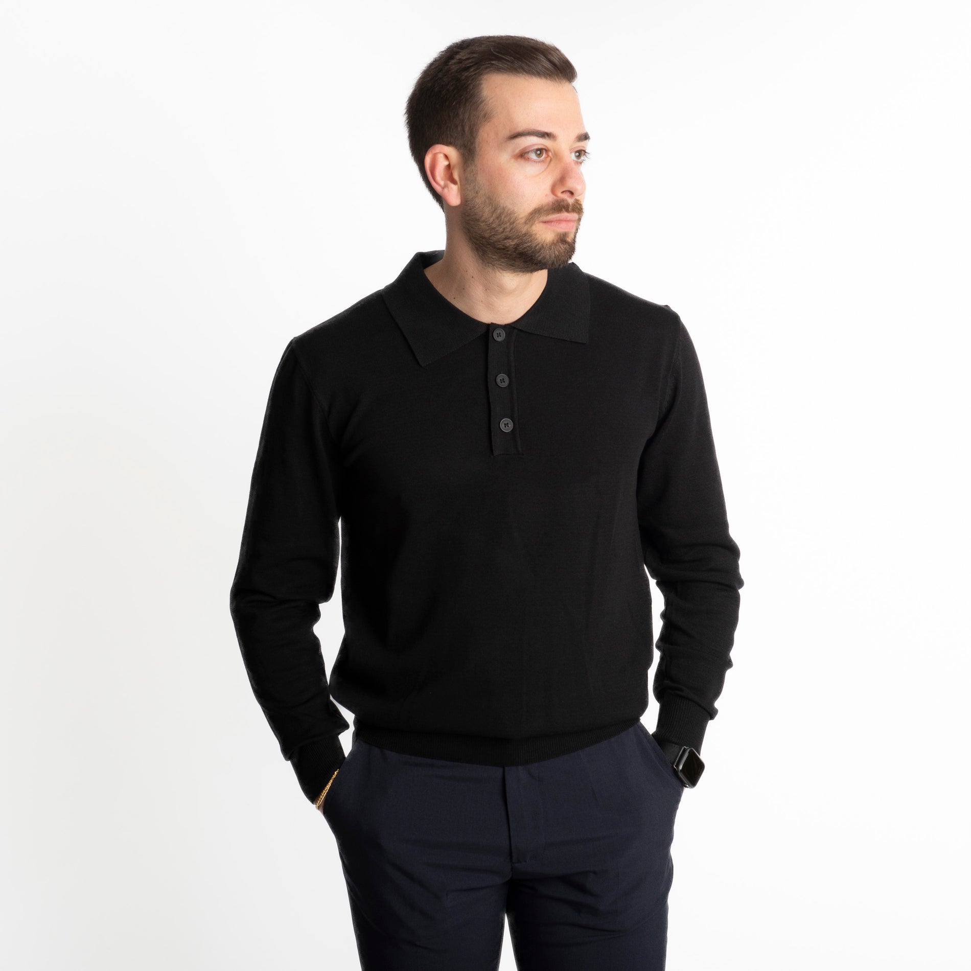 Polo in Maglia MP888 Nera