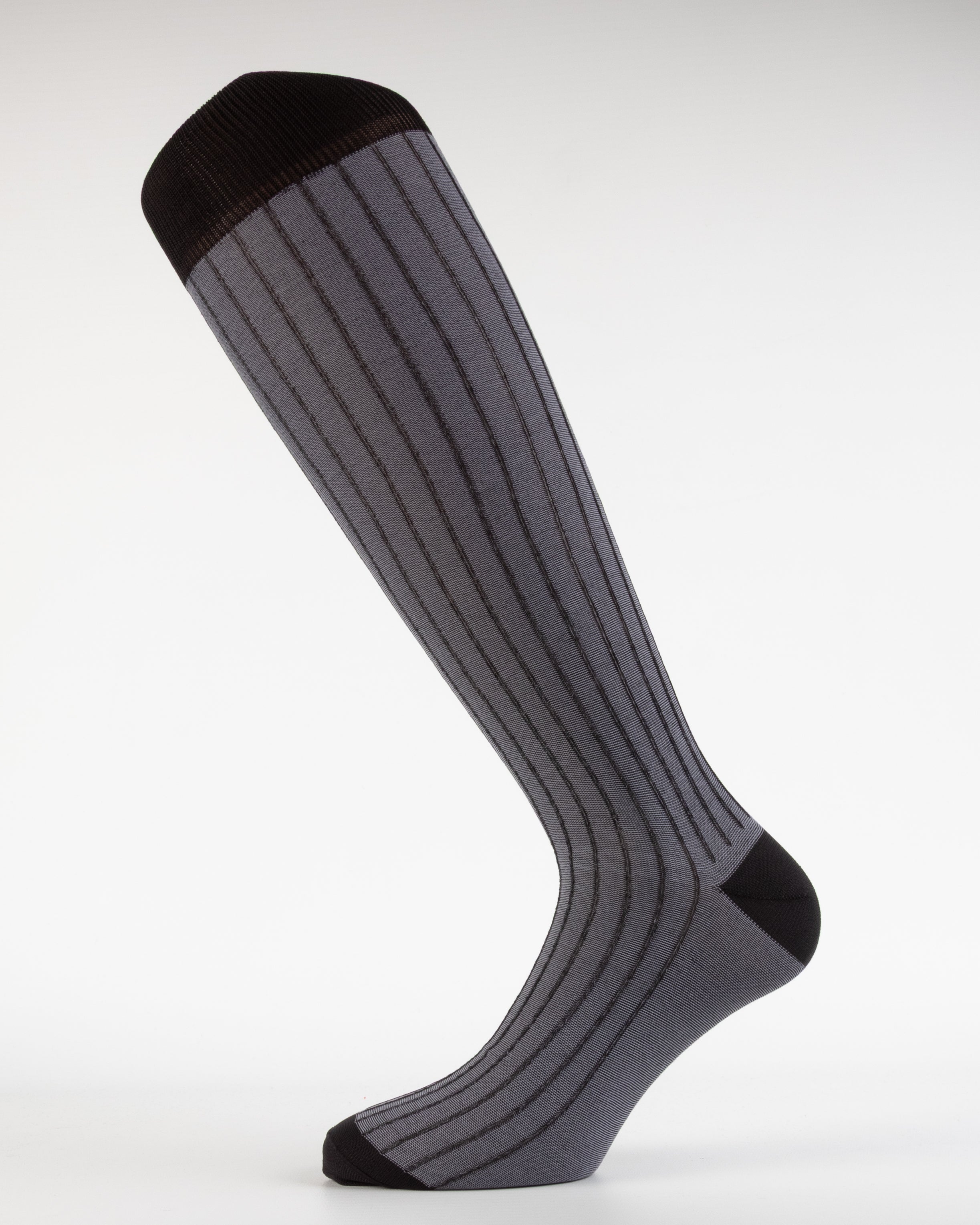 Calze Uomo Reversibili in Filo di Scozia Nero