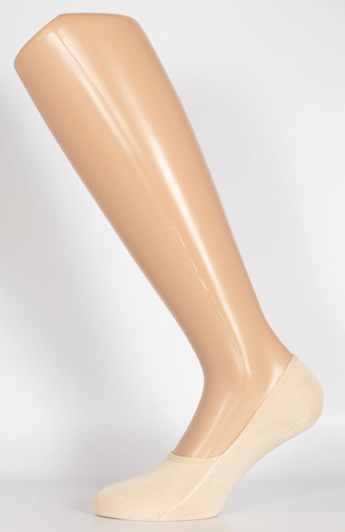 Soletta in Filo di Scozia con Silicone Ecrù