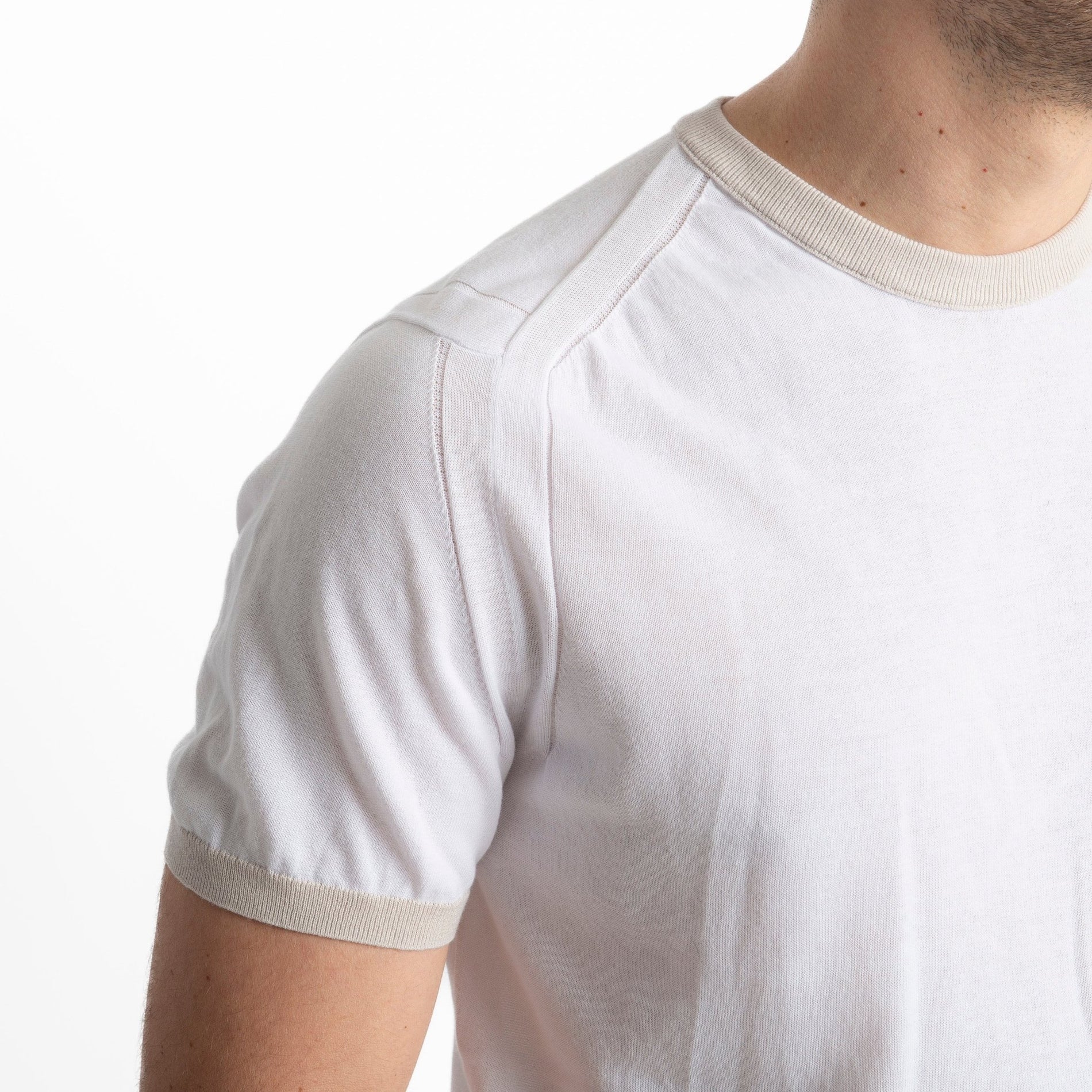 T Shirt in Maglia Extrafine Bianco - SEASON LAB