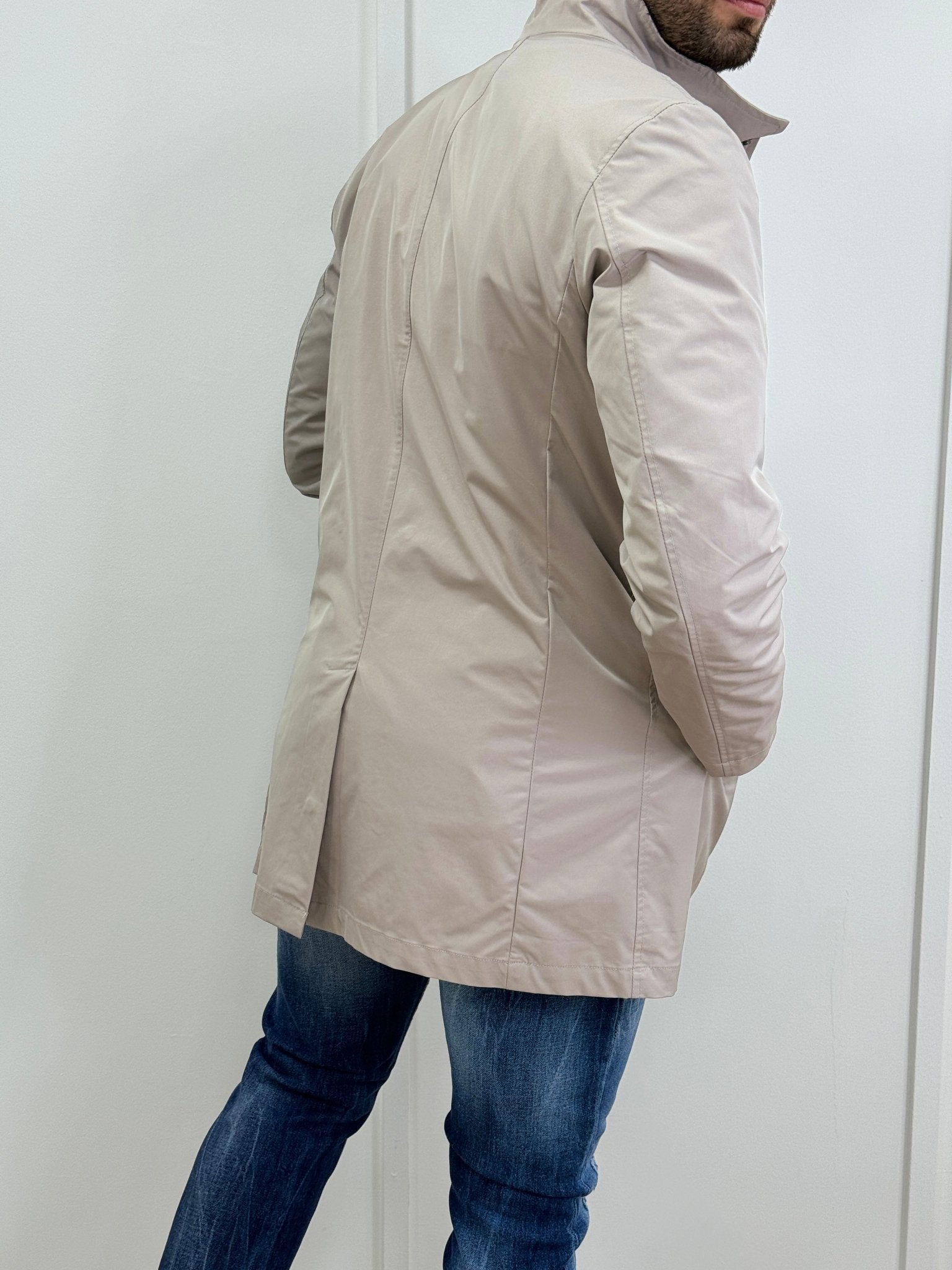 Trench Uomo Con Ciappe Beige - SEASON LAB