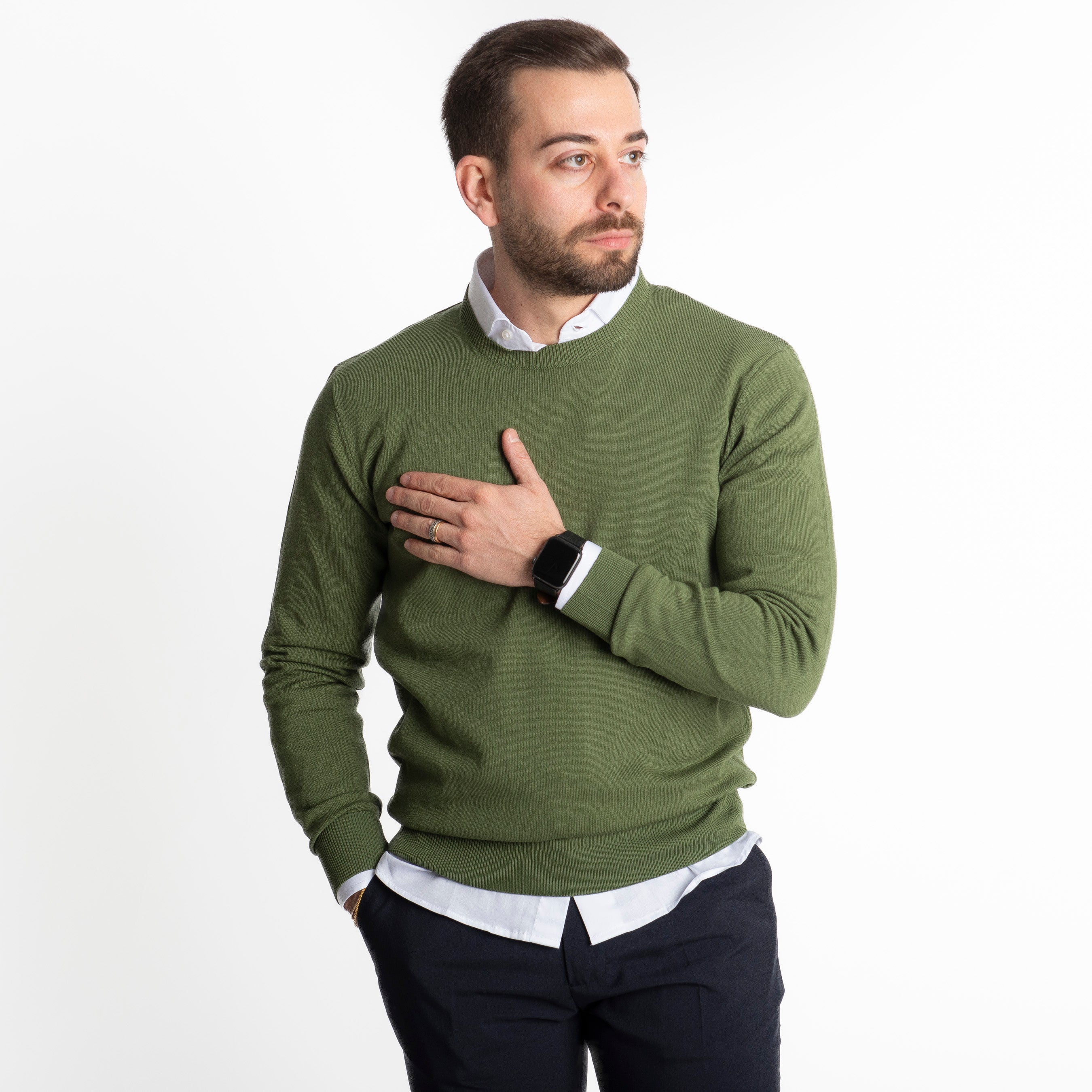 Maglioncino in Maglia MY866 Verde