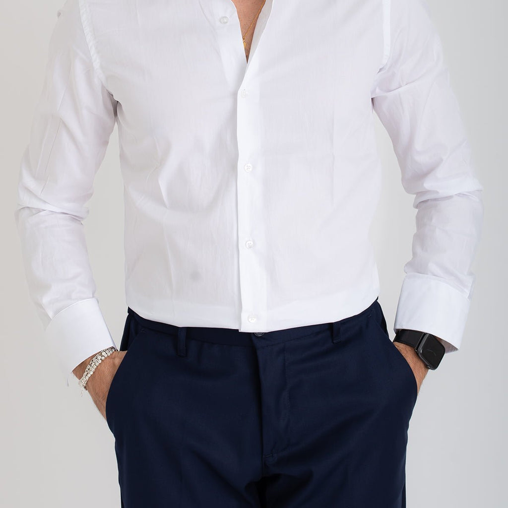 Camicia Uomo Tinta Unita Bianca - SEASON LAB