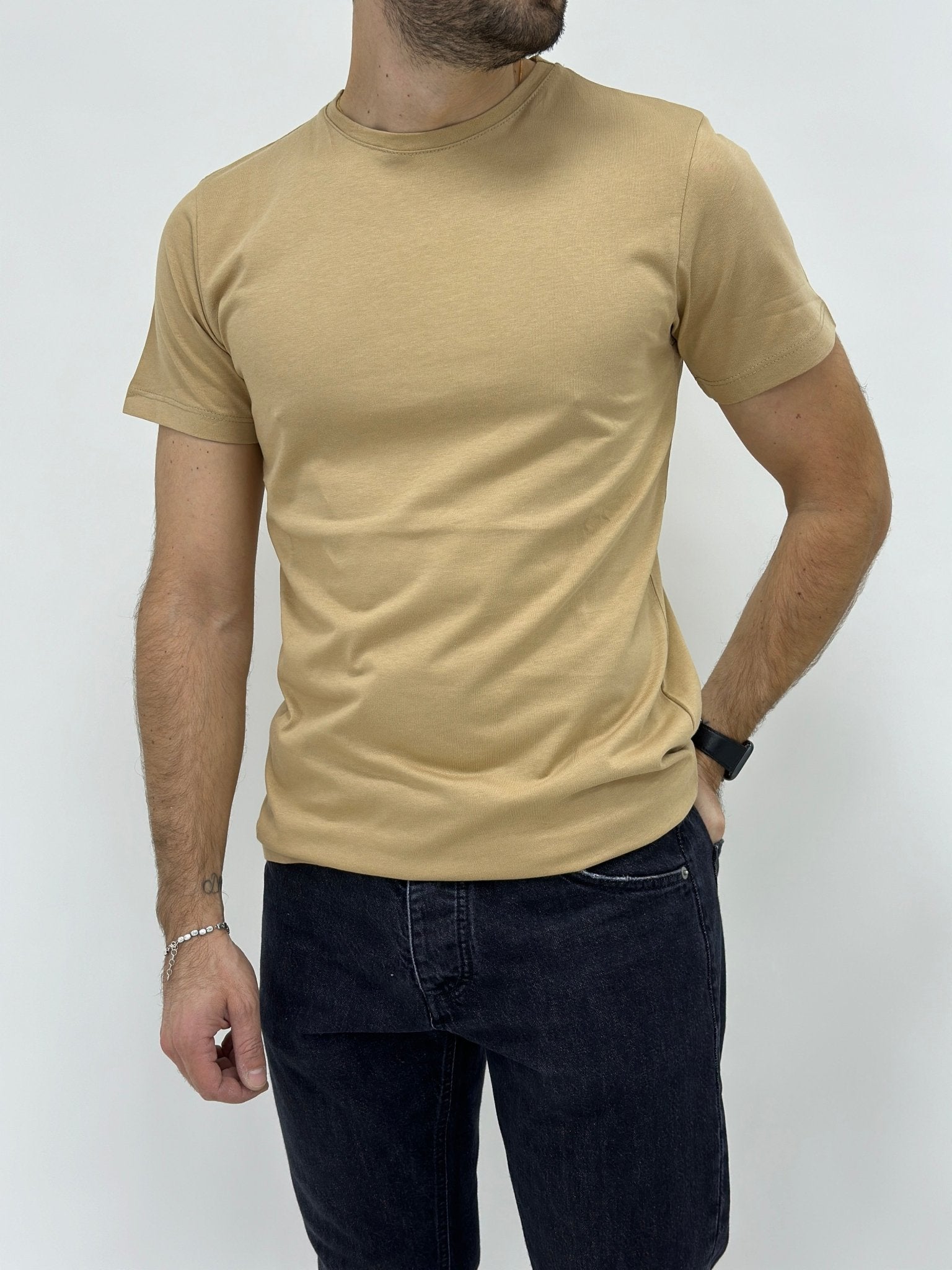 Tshirt Uomo Tinta Unita Slim Fit - SEASON LAB