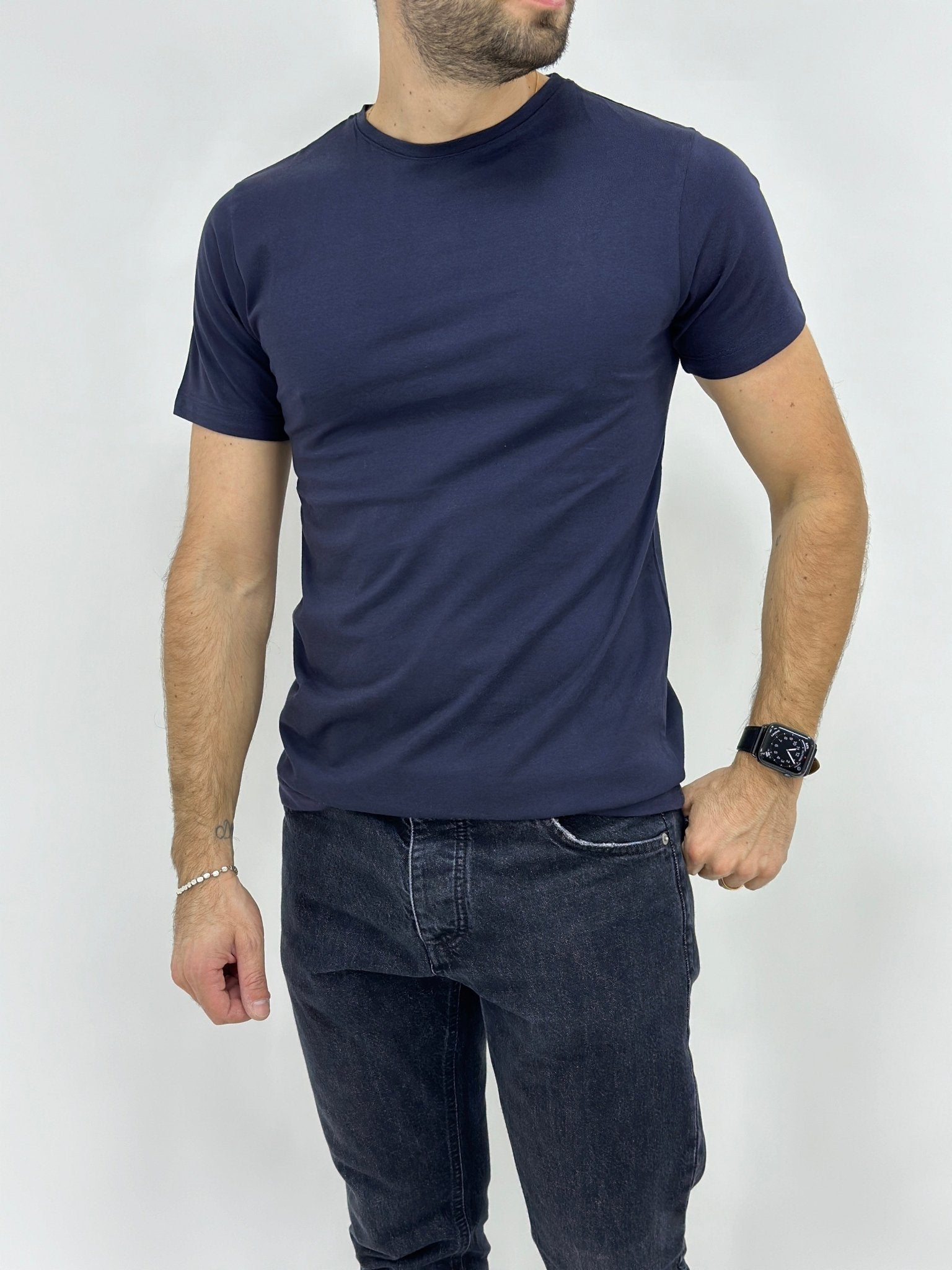 Tshirt Uomo Tinta Unita Slim Fit - SEASON LAB