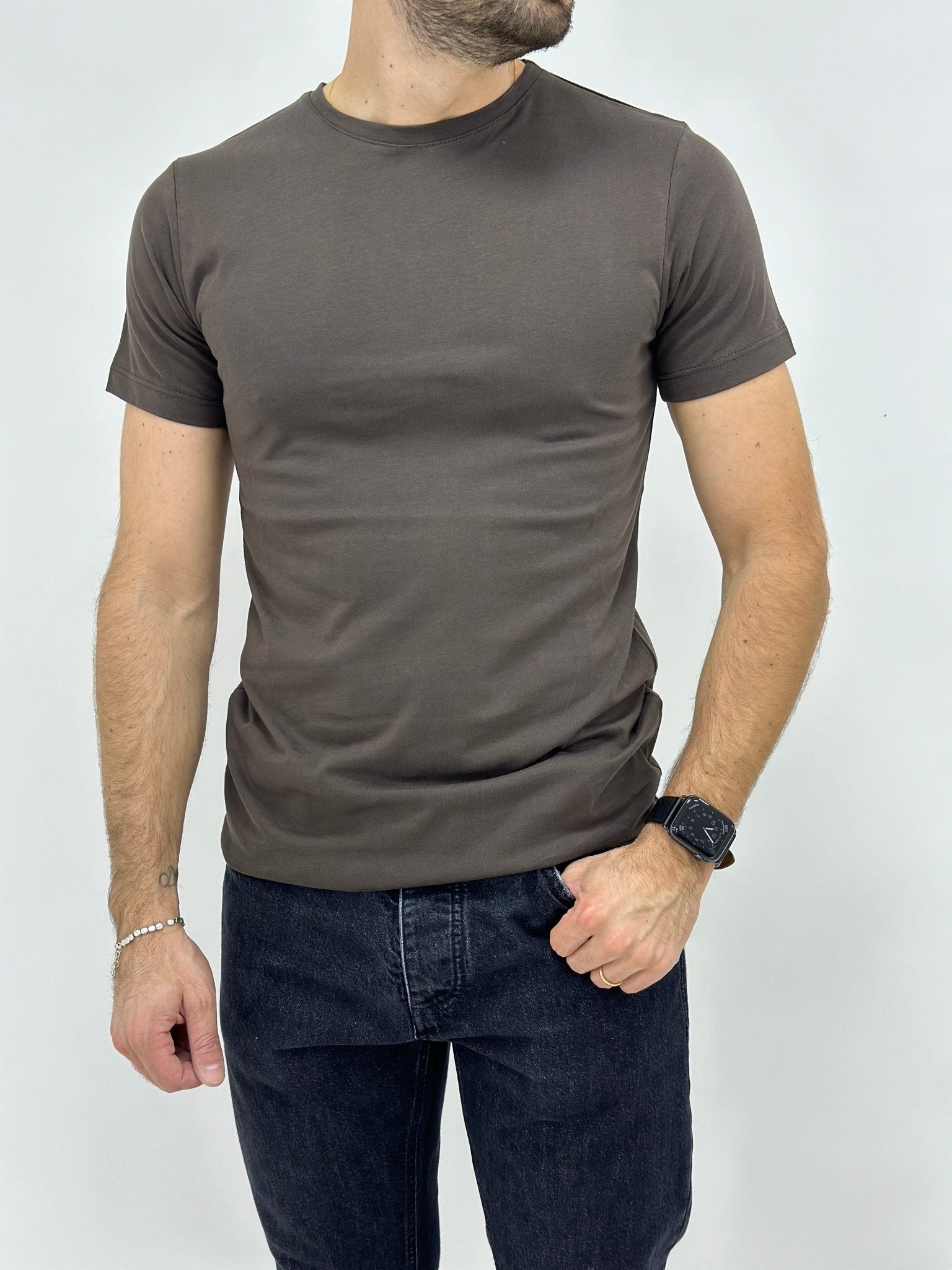 Tshirt Uomo Tinta Unita Slim Fit - SEASON LAB